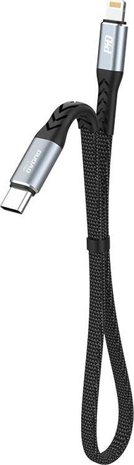 Kabllo karikimi Dudao L10P USB C në Lightning, PD 20W, 0.23m, e zezë