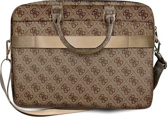 Çantë laptopi Guess 4G Uptown GUCB15G4GFBR, 16", lëkurë sintetike, kafe