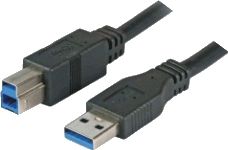 Kabllo USB M-Cab, USB 3.0 Type A në Type B, 3m, e zezë