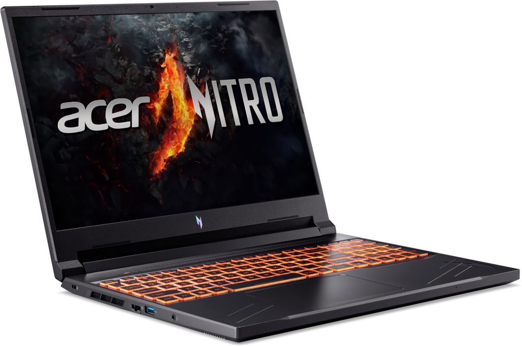 Laptop Acer Nitro V 16 ANV16-41, 16", AMD Ryzen 5 8645HS, 8 GB RAM, 512 GB SSD, NVIDIA GeForce RTX 4050 Laptop GPU, i zi