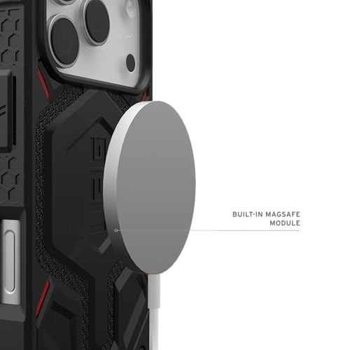 Mbrojtëse telefoni UAG Monarch Pro për iPhone 17 Pro, MagSafe, Kevlar, e zezë