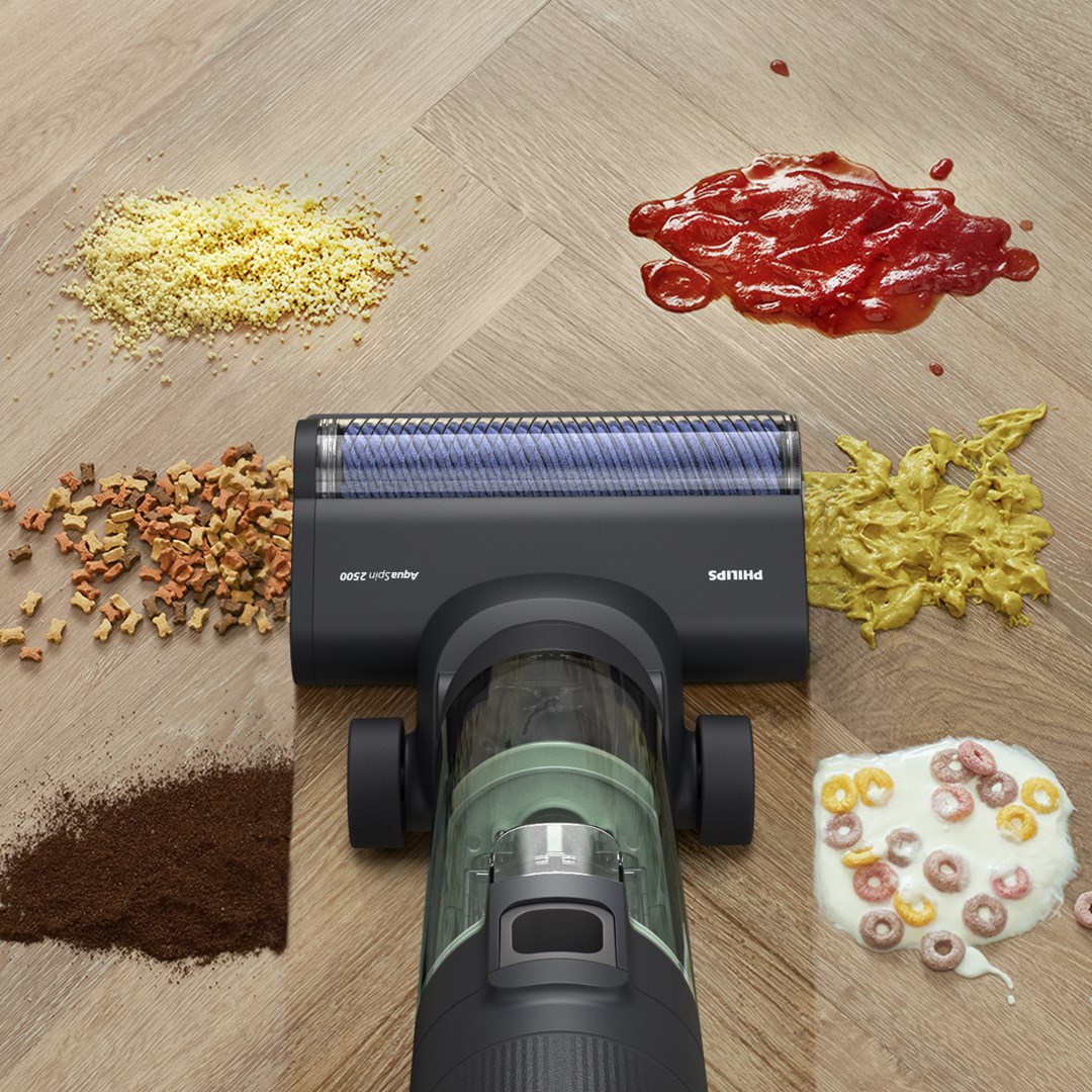 Fshesë me korrent Philips AquaTrio Cordless 7000 Series XW7263/11, pa kabllo, 3 në 1, gri