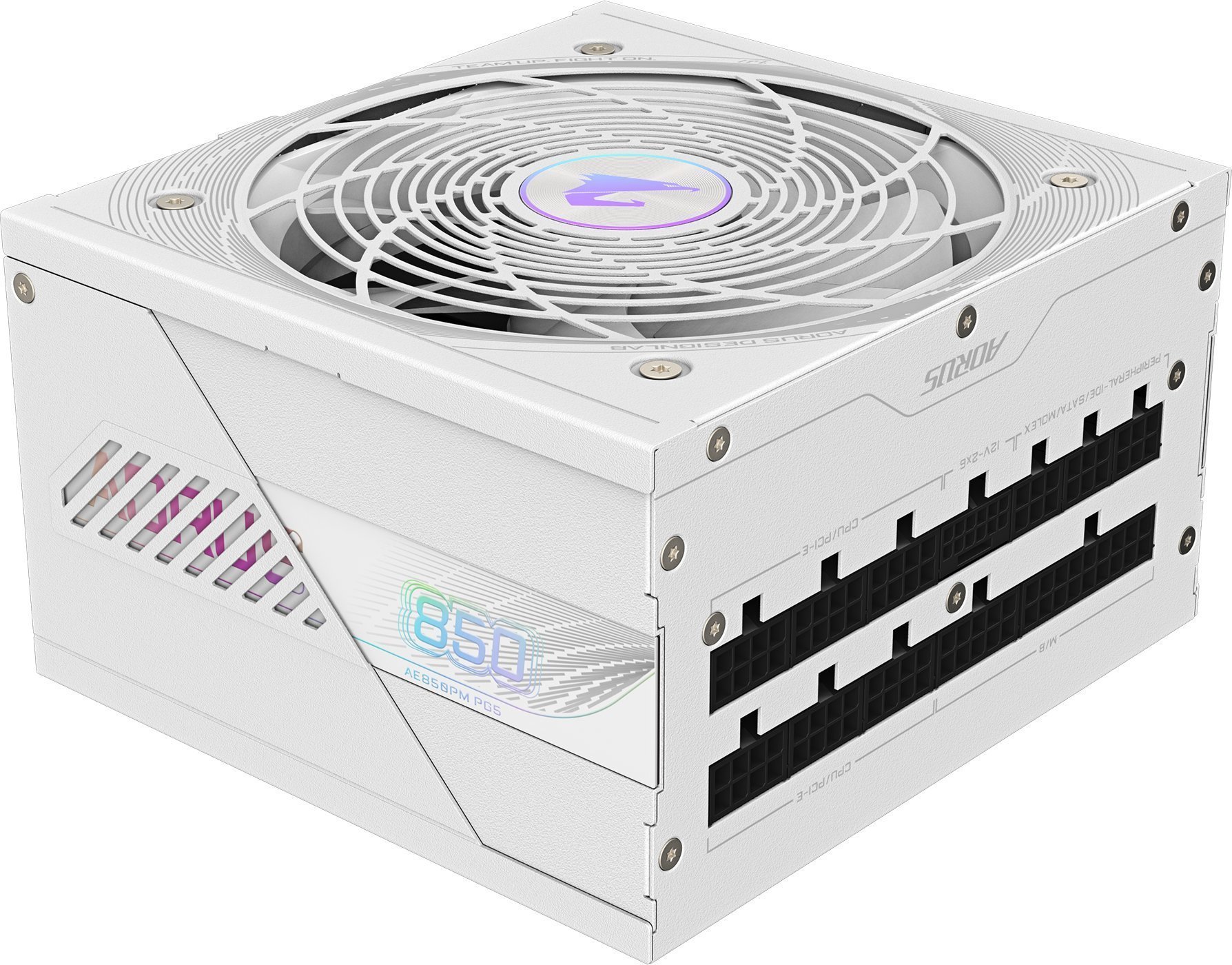 Напојување GIGABYTE AORUS ELITE P850W ICE, 850W, 80 Plus Platinum, модуларно, бело