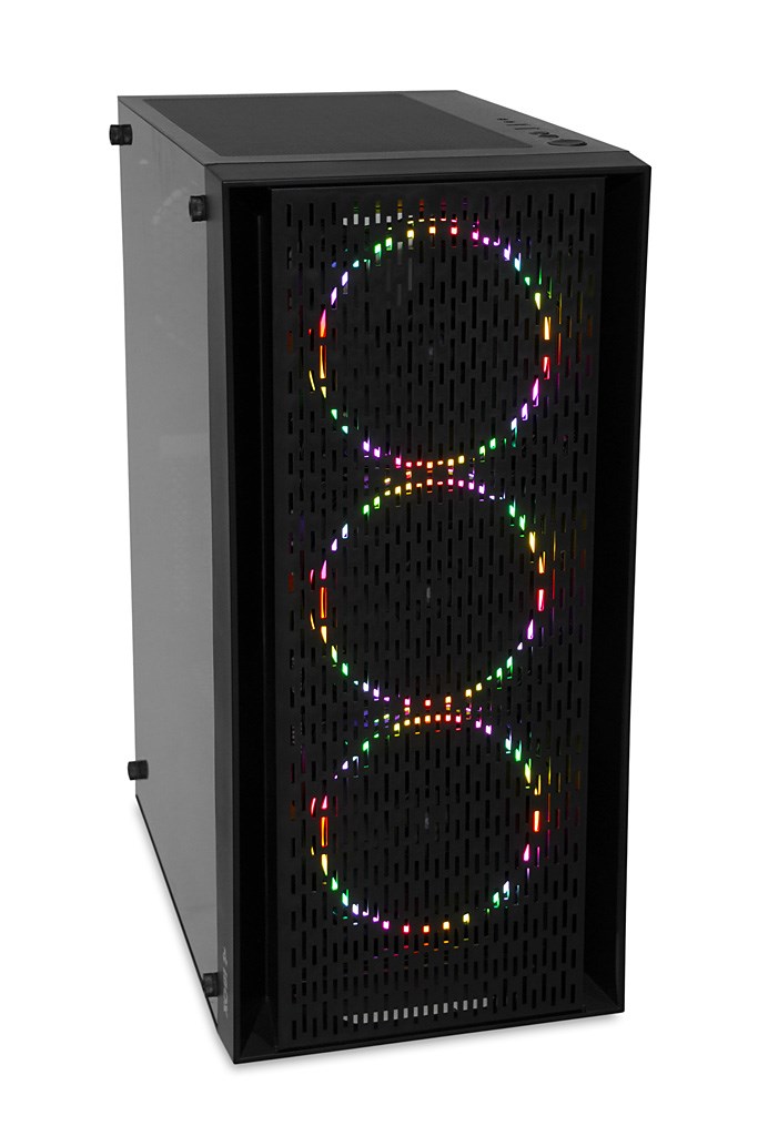 Kase kompjuteri iBOX Cetus OCT 903 RGB, ATX, panel xhami i temperuar, e zezë