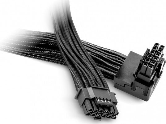 Kabllo Be Quiet 12VHPWR PCIe 5.0, kënd 90°, 600W, e zezë
