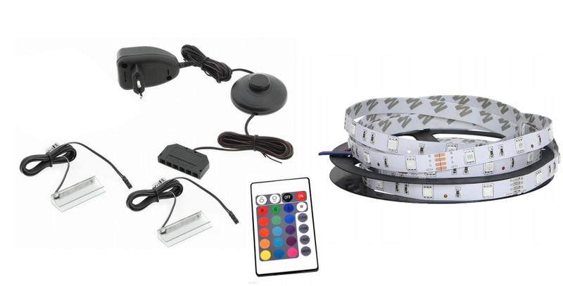 Ndriçim RGB për mobilje Cama MEBLE QIU 200, sipërfaqësor, RGB