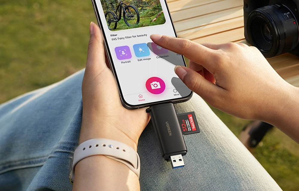 Lexues kartelash UGREEN USB C SD 4.0, 312 MB/s, UHS II, gri