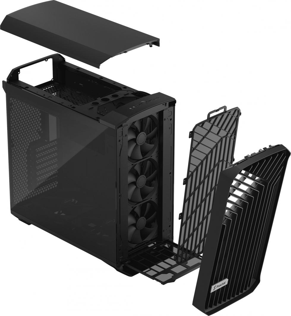 Kasë Fractal Design Torrent TG Dark Tint, e zezë, Full Tower