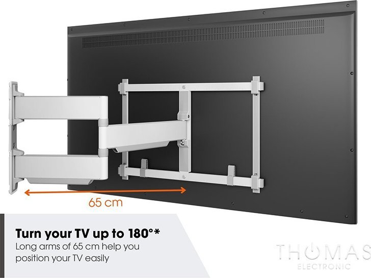 Mbajtëse muri për TV Vogels Elite TVM 5645, full motion, për 40"-77", e zezë