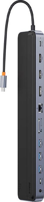 Stacion dokimi USB C Baseus EliteJoy Gen2, 12 në 1, 100W PD, gri 4