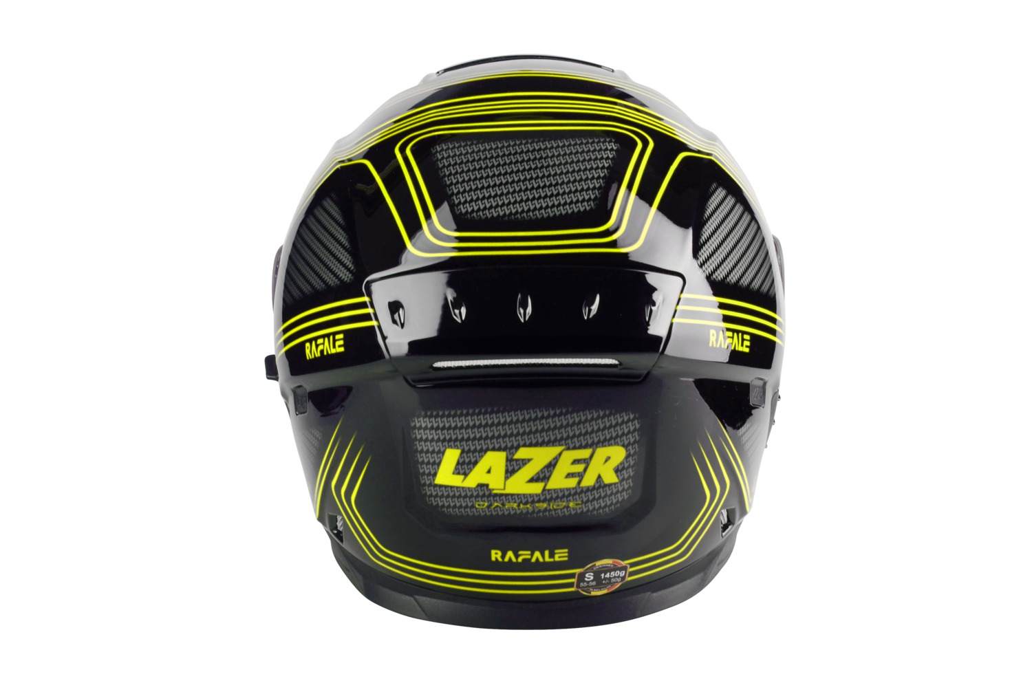 Helmetë integrale Lazer Rafale Darkside, sportive touring, e zezë verdhë