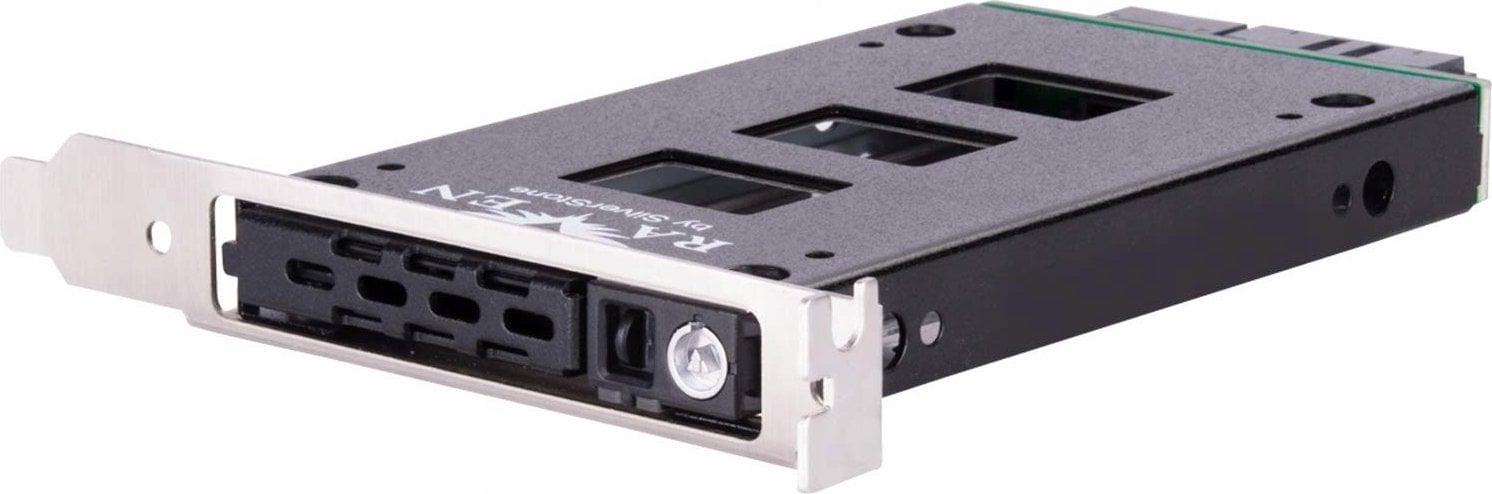 Enklazë e brendshme për hard disk Silverstone SST-EXB02, 2.5", montim në PCI, e zezë