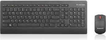 Tastierë e kombinuar me valë Lenovo Essential + Maus, e zezë