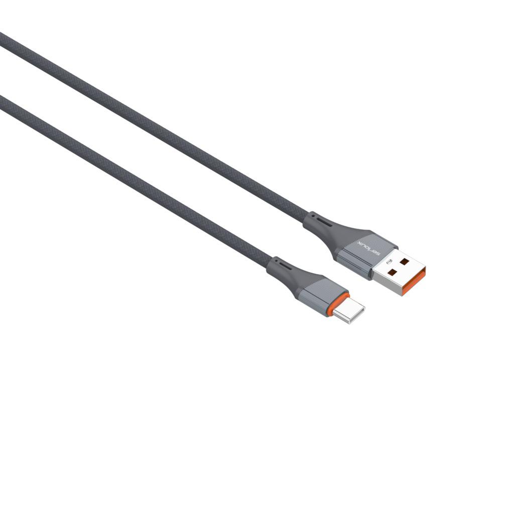 Kabllo USB Serioux USB A në USB C, 2m, 30W, gri