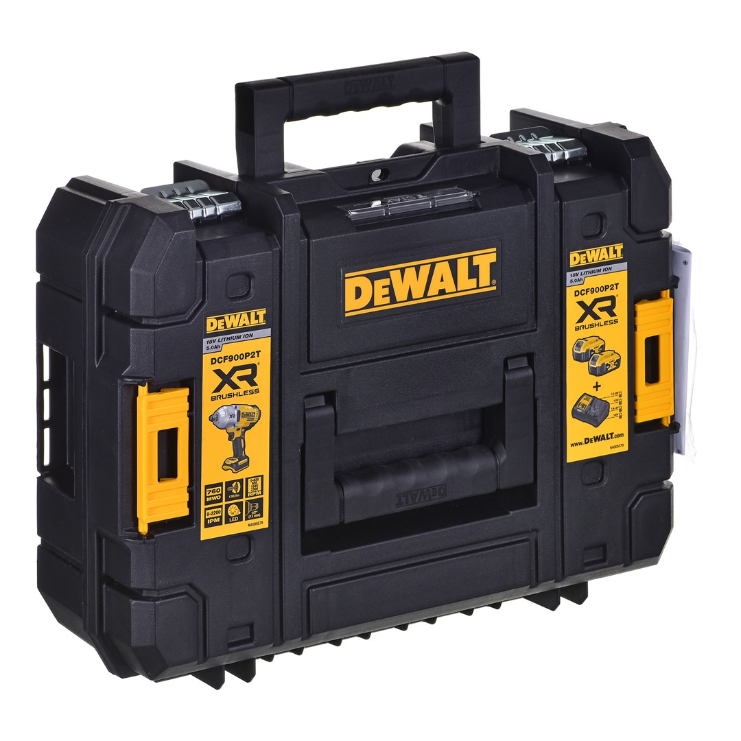 Çelës goditës Dewalt DCF900P2T, 18V, 760W, 1/2", i verdhë