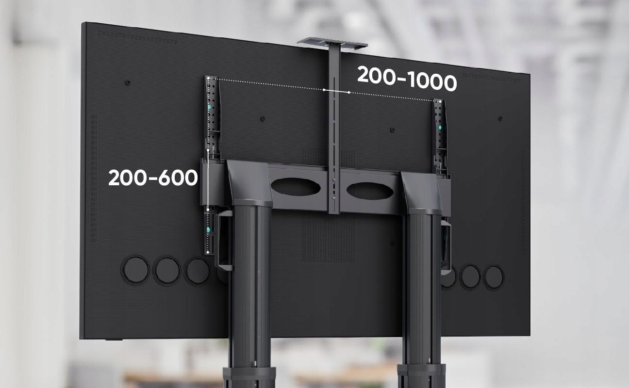 Stendë televizioni mobile ONKRON TS2821, 70-110", metalike, me rrota, e zezë