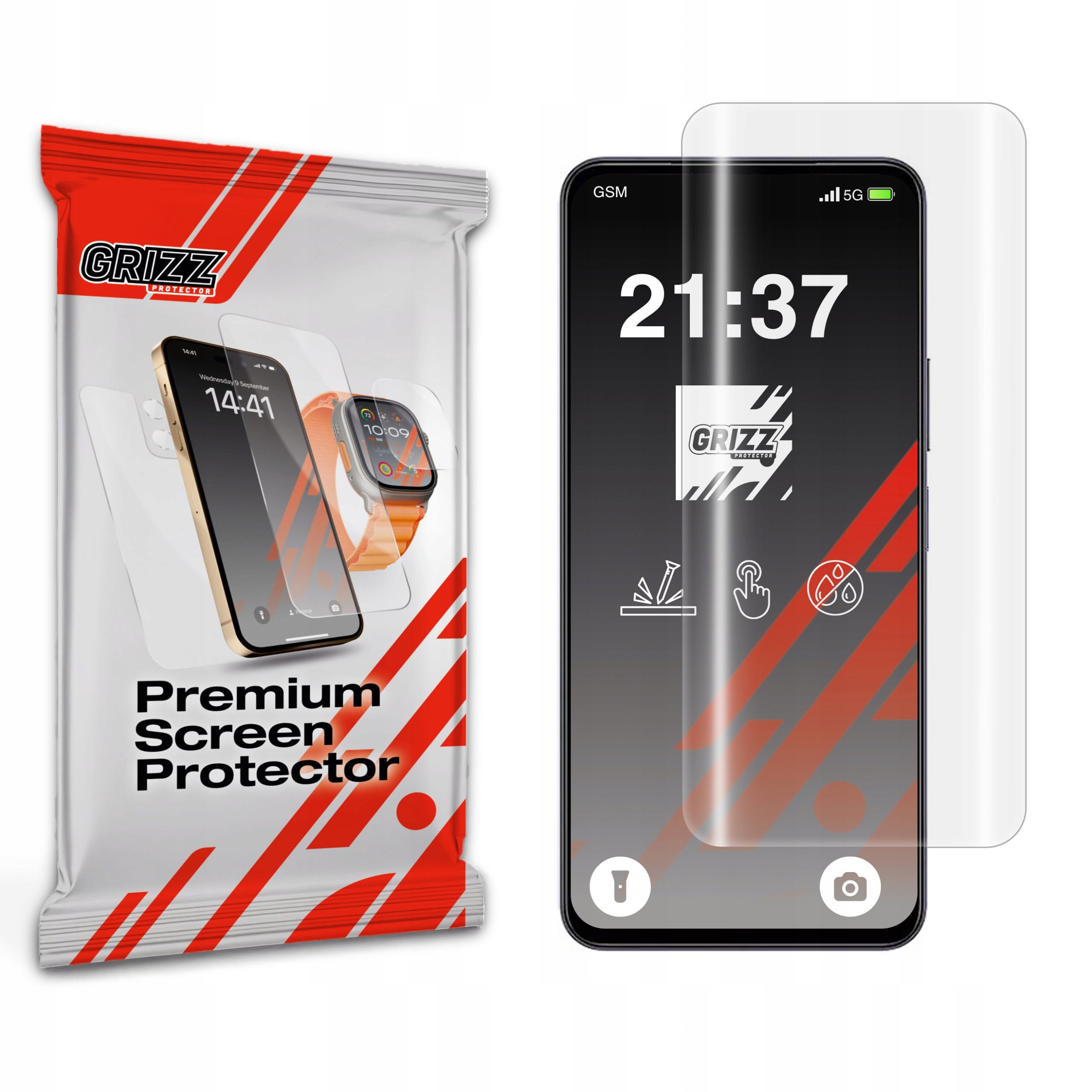 Fletë mbrojtëse ekrani Grizz HydroFilm për Vivo T4x, Hydrogel, transparente