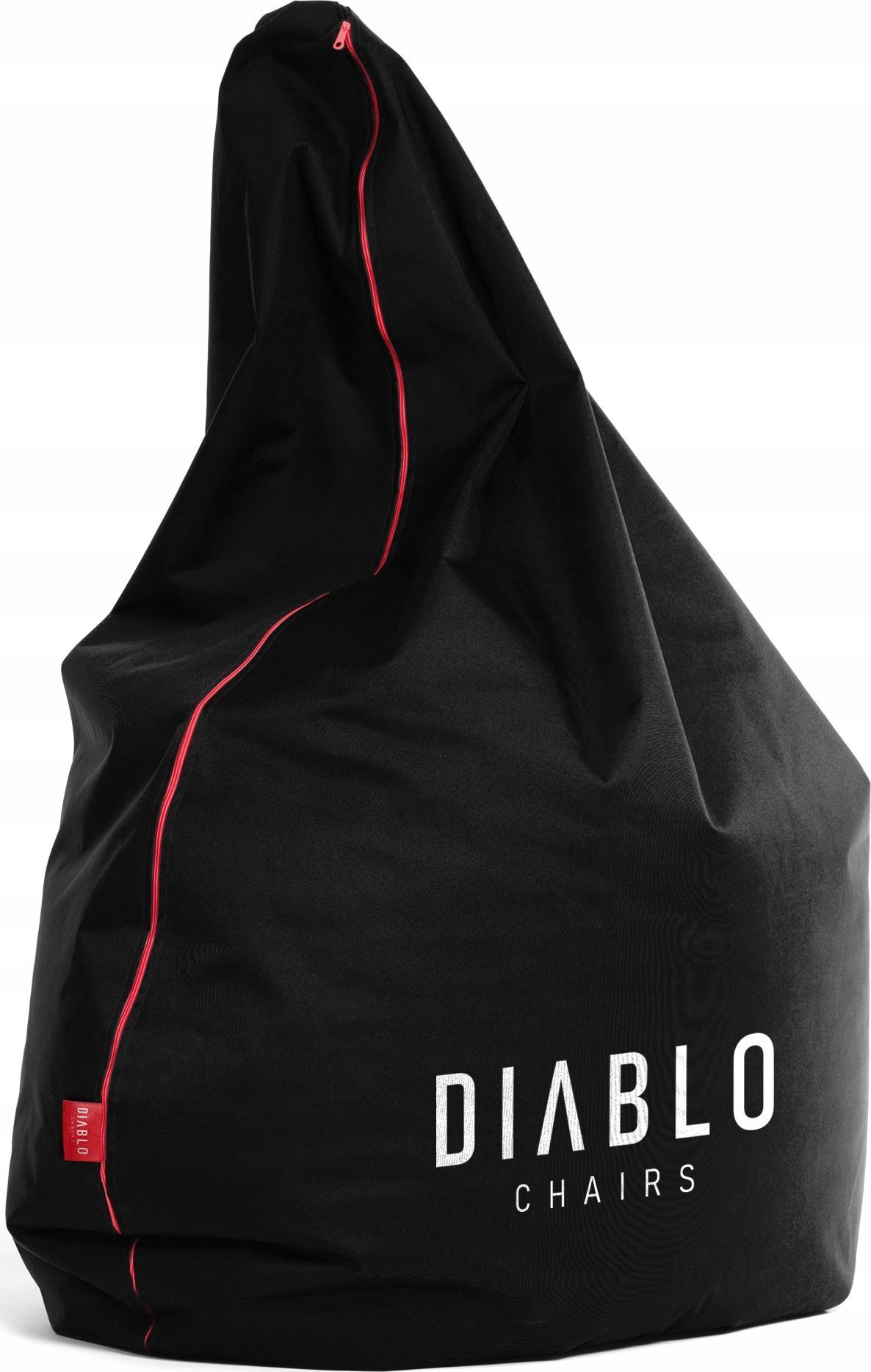 Puf gaming Diablo Chairs Black Sack, i madh, pëlhurë rezistente, i zi