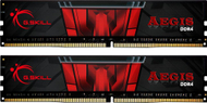 Memorie G.Skill Aegis, DDR4, 16 GB, 3200MHz, CL16 (F4-3200C16D-16GIS), e zezë / kuqe