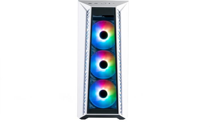 Kasë kompjuteri Cooler Master MasterBox 520, anë transparente, e bardhë