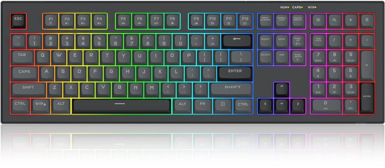 Гејминг тастатура Redragon Crux, мембранска, RGB, црна