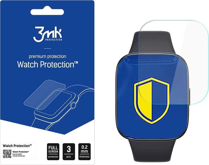 Folie mbrojtëse 3MK Watch Protection ARC Plus për Xiaomi Redmi Watch 3 Active, 0.2mm, transparente