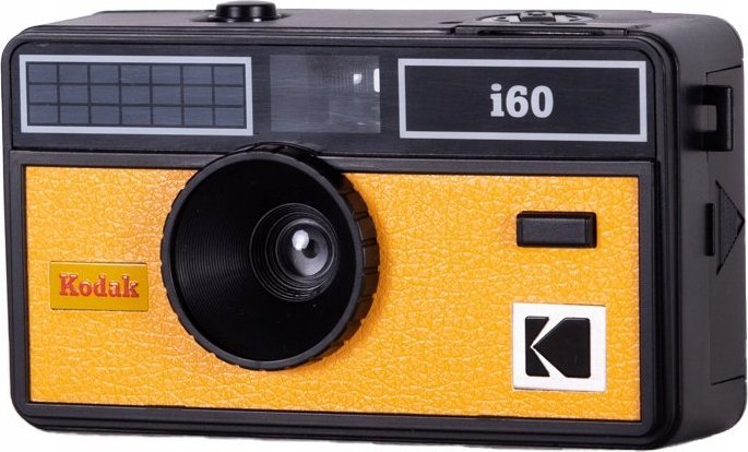 Aparat fotografik analog Kodak I60, film 35mm, blic i integruar, i verdhë