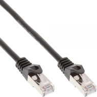Кабел InLine (72550S), SF / UTP, cat.5e, 0,5М, црн