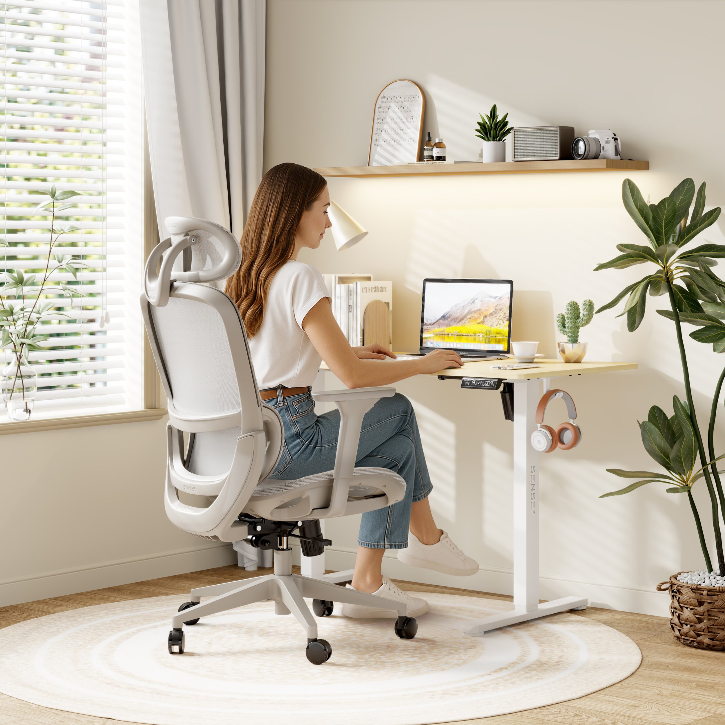 Karrige për zyre SENSE7 Neyo, e hirtë