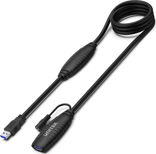 Kabllo zgjatues USB 3.0 Unitek, aktiv, 15 m, e zezë