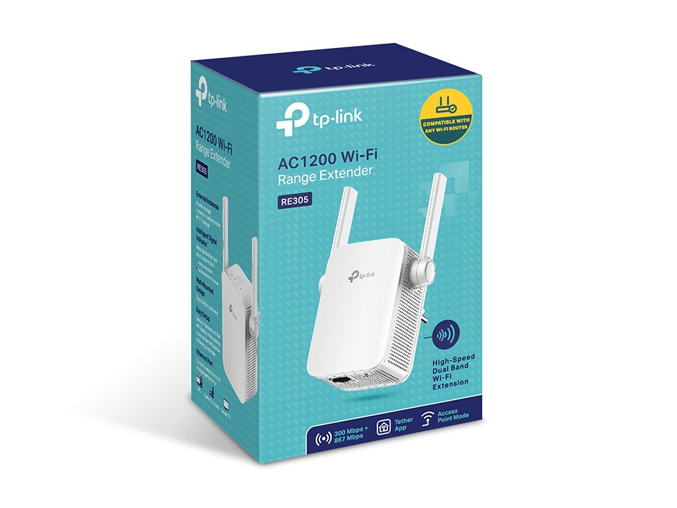 TP-Link AC1200 Wi-Fi Range Extender RE305 - Wi-Fi range extender