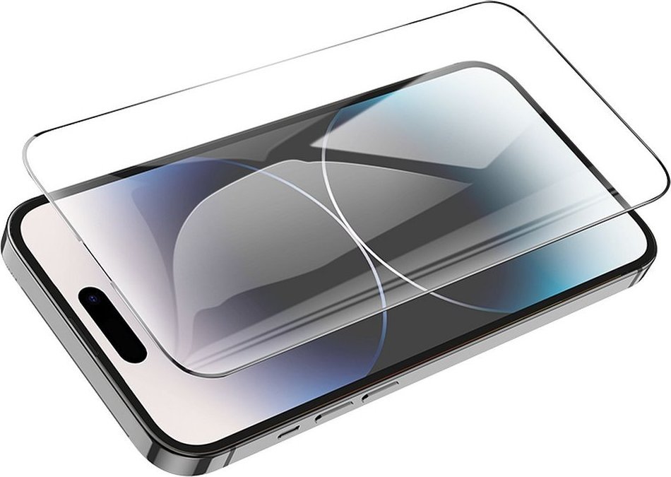 Set xhama mbrojtës Hoco për iPhone 14 Pro, 25 copë, tempered glass HD, transparent