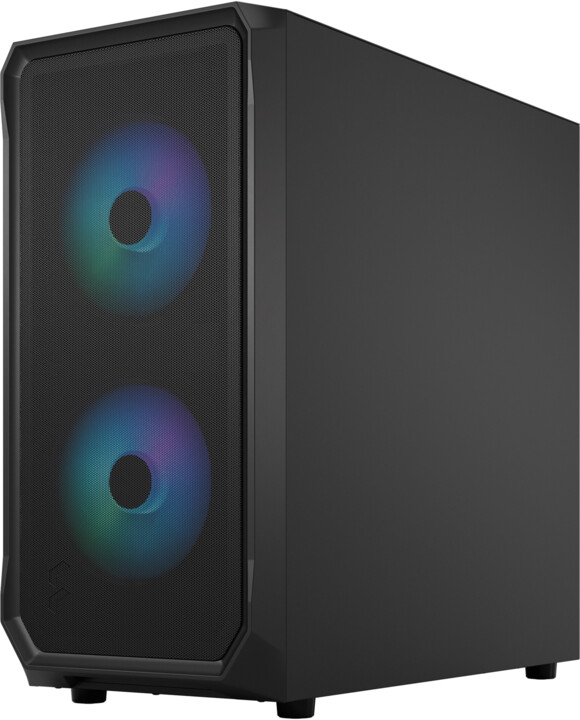 Kasë kompjuteri Fractal Design Focus 2 RGB Black TG Clear Tint