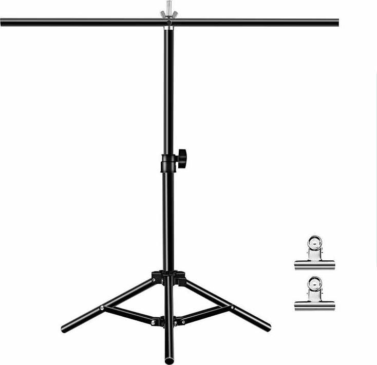 Stativ fotografik Puluz PU3054B, set për sfond 67cm, metal, i zi