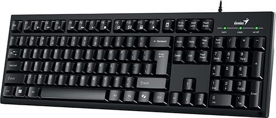 Set tastierë dhe mi Genius KM-100SE Copilot, USB, 1200 DPI, i zi