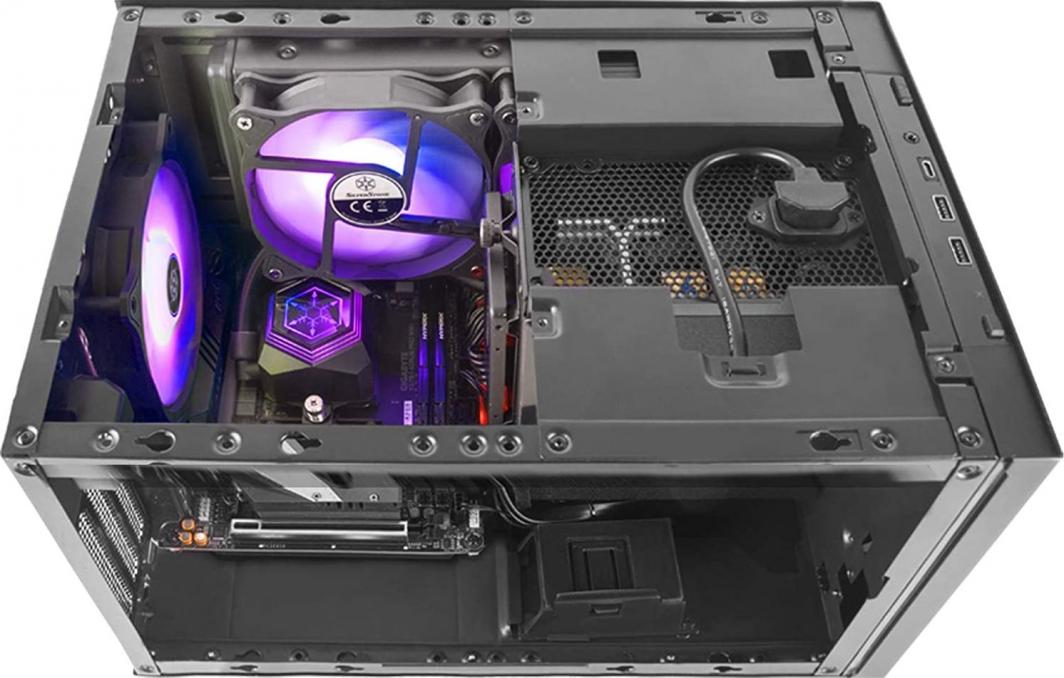 Kasë SilverStone Sugo 15, e zezë, Micro Tower