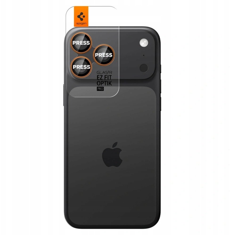 Mbrojtës xhami kamerë Spigen Glass TR EZ Fit Optik Pro, 2 copë, për iPhone 16 Pro Max 17 Pro Max 16 Pro 17 Pro, transparent