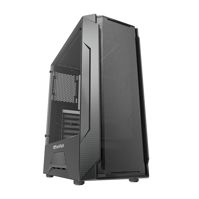 Kutia kompjuterike Darkflash DLM23, Middle Tower ATX mATX ITX, panel xhami i temperuar, e zezë