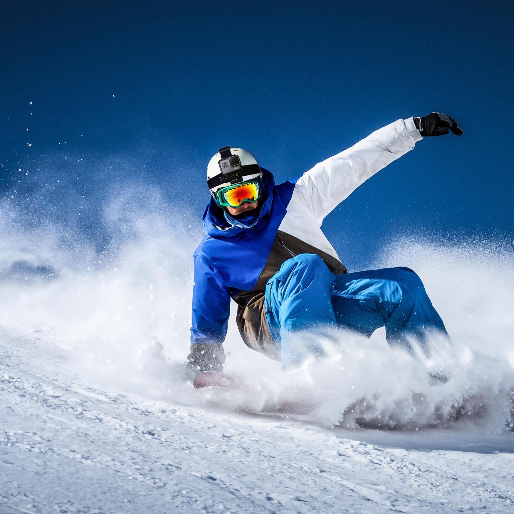 Rrip koke për kamera sportive Hurtel, me vidë montimi të gjatë, i zi