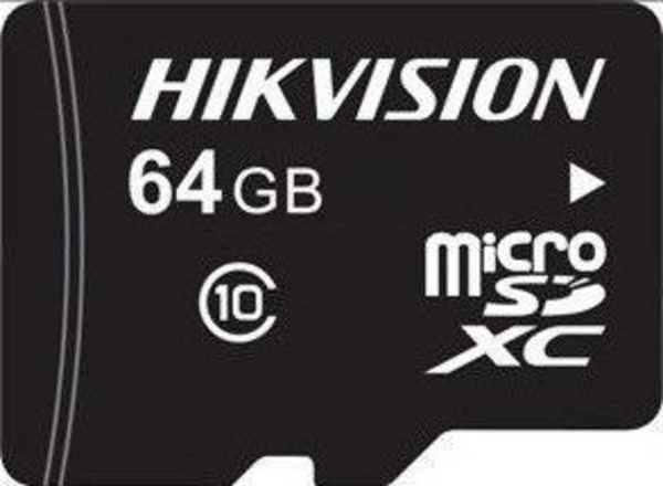 Kartë memorie Hikvision MicroSDHC 64 GB, e zezë