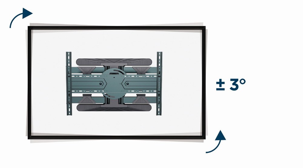 Mbajtëse TV Gembird WM-80STR-01, 40-80", 600x400mm VESA, e zezë