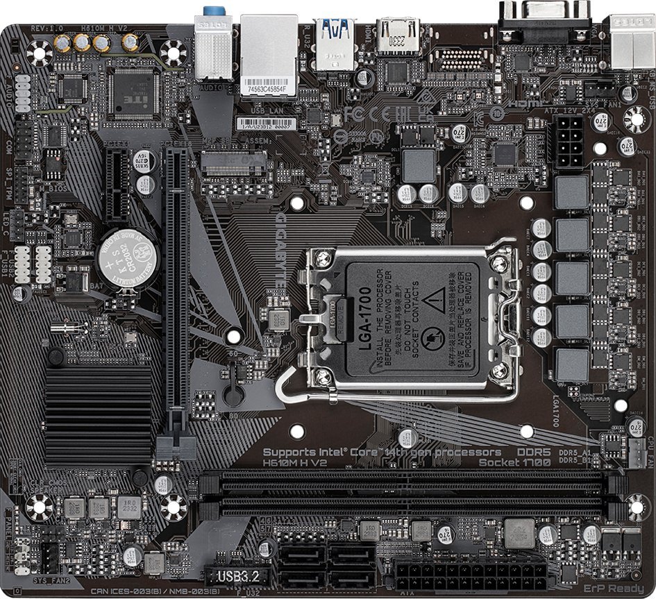 Plakë amë Gigabyte H610M H V2, LGA1700, DDR5, microATX