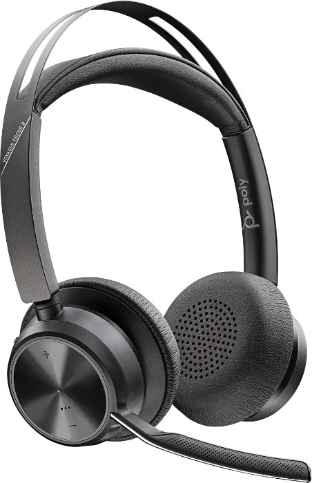Kufje Bluetooth Poly Voyager Focus 2 UC, të zeza