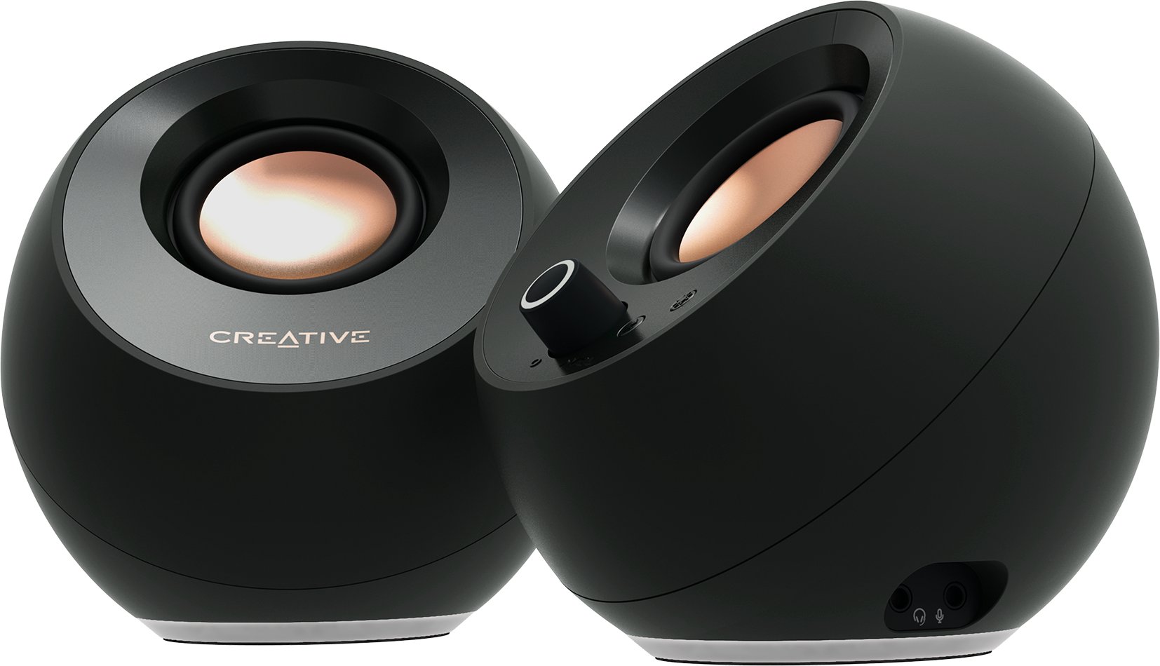 Bokse kompjuterike Creative Pebble Pro, 2.0, RGB, të zeza