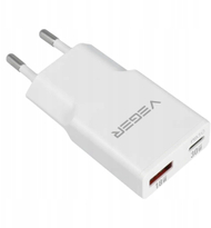 Karikues muri VEGER 30W1A1C, USB A, USB C PD QC 3.0, i bardhë