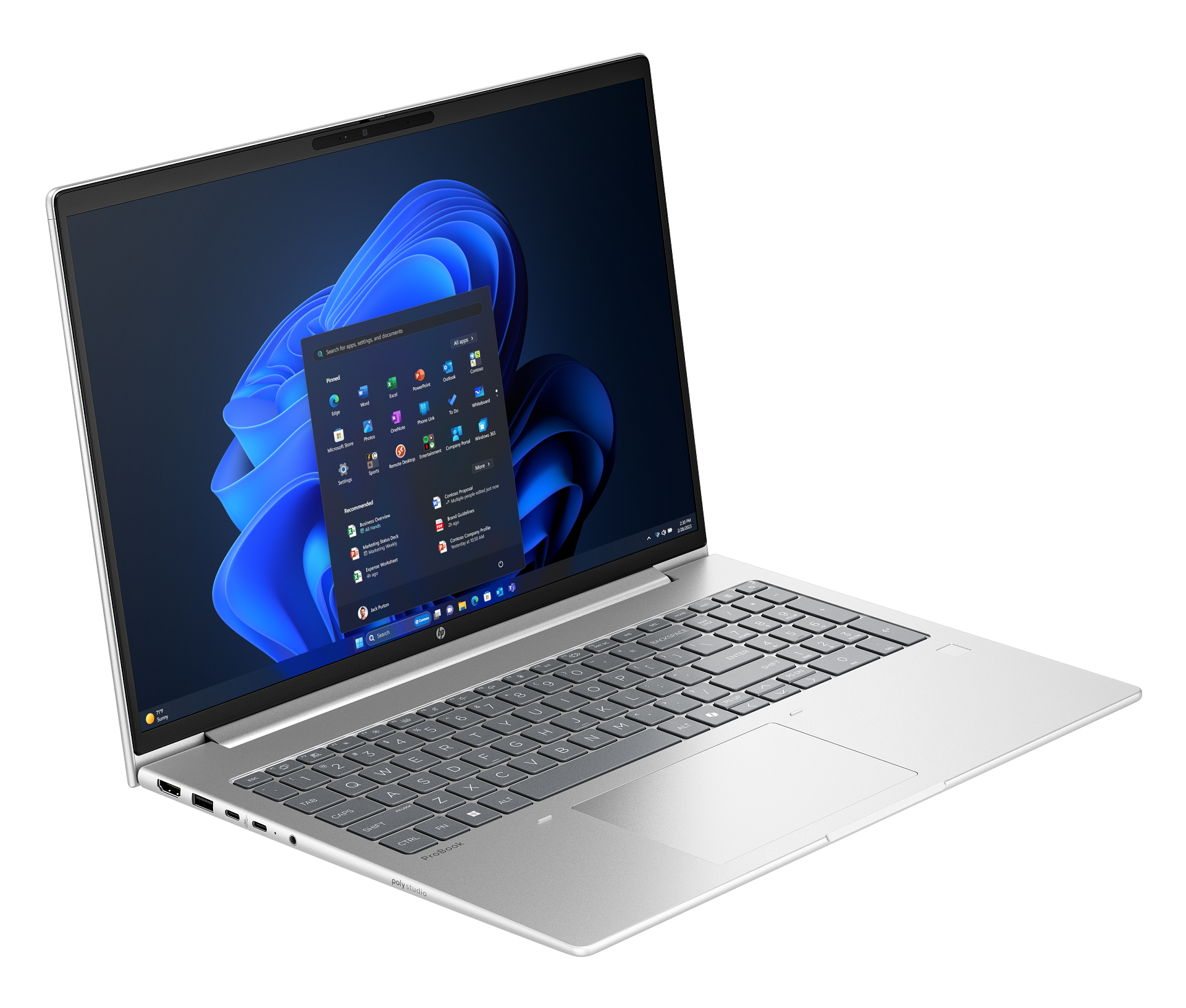 Laptop HP ProBook 4 G1i AI, 16", Intel Core Ultra 7, 32GB RAM, 1TB SSD, NVIDIA GeForce RTX 3050, i argjendtë