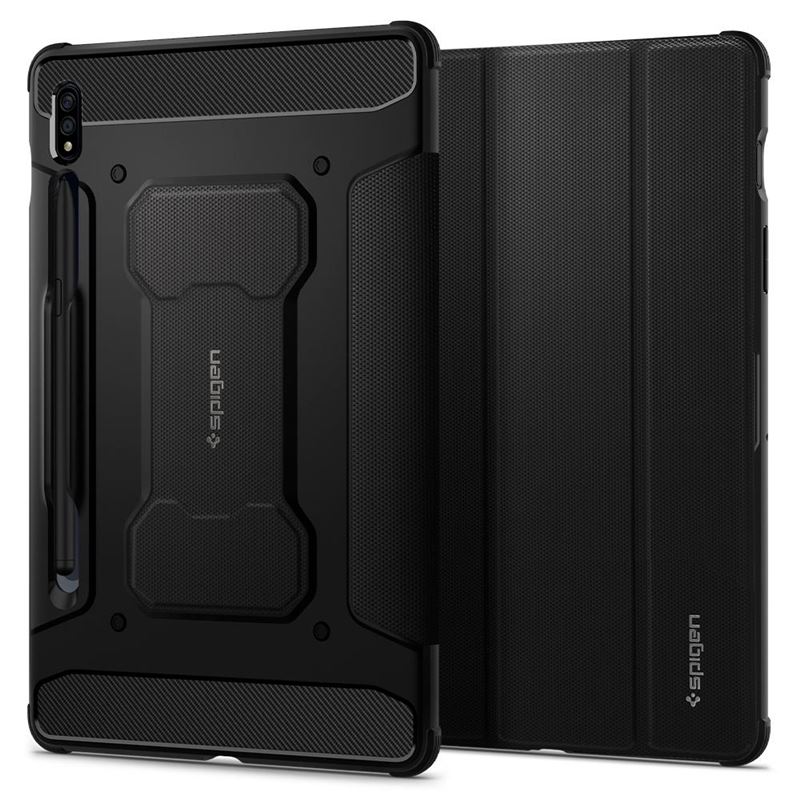 Mbështjellëse për Samsung Galaxy Tab S7/S8 Spigen Rugged Armor Pro, e zezë