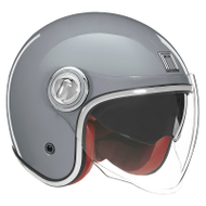 Helmeta moto Nox Premium Jet Heritage, polikarbonat, vizore UV, e zezë