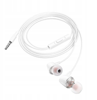Kufje me kabllo Hoco M107, in ear, jack 3.5 mm, të bardha