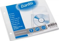 Mbështjellëse CD DVD BANTEX 100551464, polipropilen transparente, 5 copë